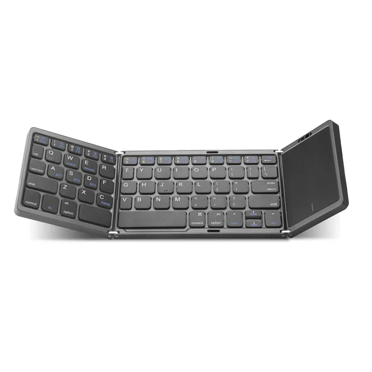 High Quality Slim Foldable BT Wireless Keyboard With Touchpad For Ios/Android/Windows Mobile Phone Tablet Pc Office