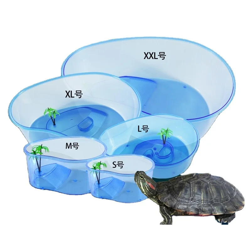 NOMOY PET high quality low price blue PP plastic turtle tank reptile tank terrapin cage tortoise habitat