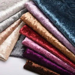 New Thick Ice Fleece Fabric European Style Dining Chair Cover Fabric Embossed Sofa Fabric