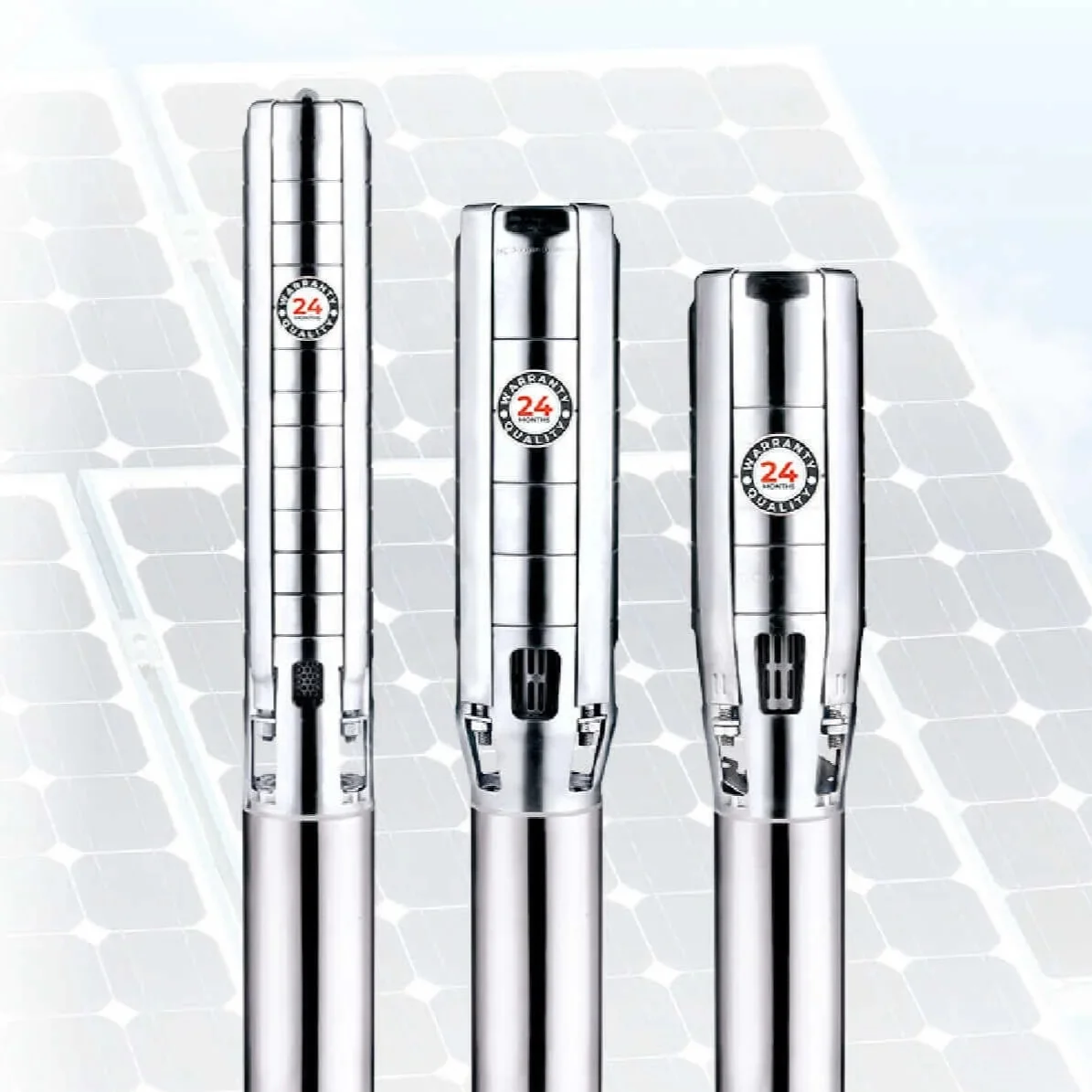 LEO 4Inch AC/DC Solar Submersible Pump Deep Well Water Pump