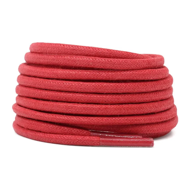 Yrunfeety New 100% Waxed Cotton Shoe Laces 2.5MM Thick Round Wax Cotton Lace Dress Shoes for Casual Leather Shoelaces 27 Colors