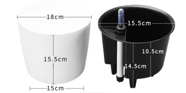 Self -absorbing plastic flower pot Creative showing water pots indoor and outdoor  high -quality flower pot