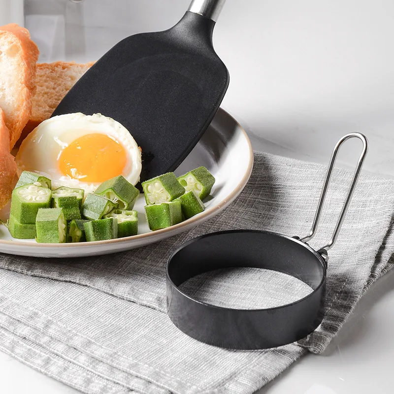5pcs l Professional  Stainless Steel  Fried  Egg Ring Set for Breakfast Omelette Sandwich