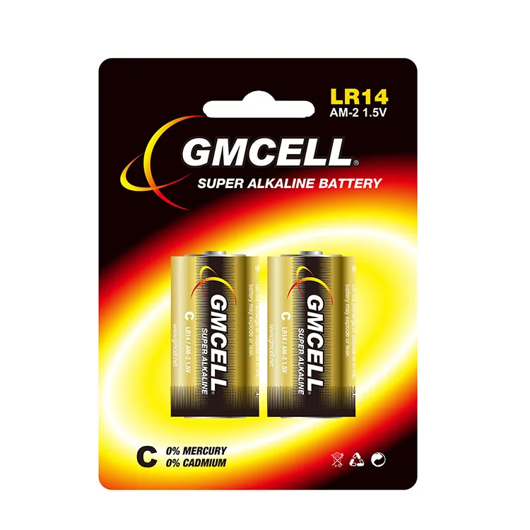 GMCELL OEM Alu фольга 1 5 В 990 минут Шэньчжэнь большой Lr14 am2 щелочной C тип батареи