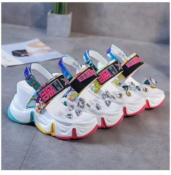 
2021 Fashion Platform Sandals Women Shoes Summer High Heels Ladies Casual Wedge 