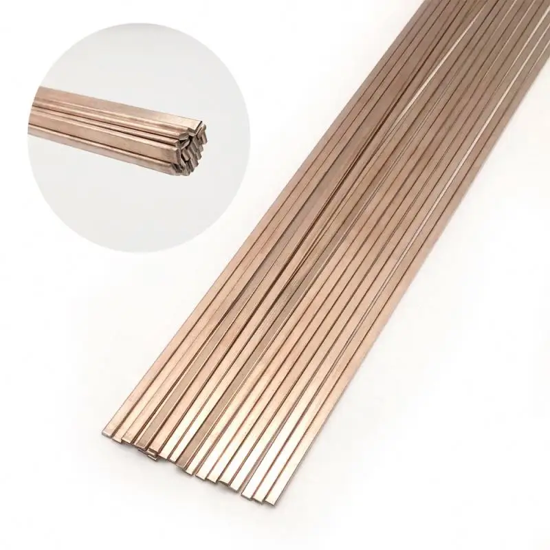 Self-fluxing Phosphor Copper Round Brass Low Temperature Welding Rods Brazing Easy Soldering Refrigerator 2mm/1.6mm