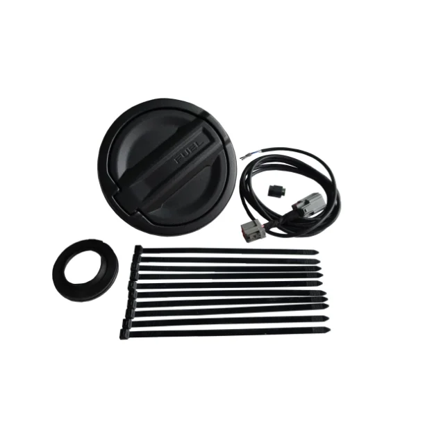 Key Remote Black & Aluminum Gas Tank C-ap Car Fuel Filler For Jeep Wrangler JL 2018-2021