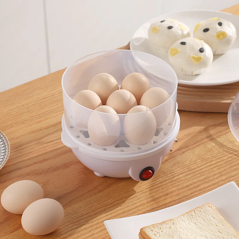 7 Egg Capacity Single layer Electric Egg Cooker for Hard Boiled Eggs with Auto Shut Off Feature
