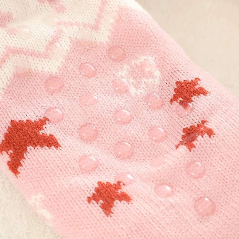 Quality cable knit slipper socks anti-slip thick slipper socks smart winter warm fluffy stylish socks