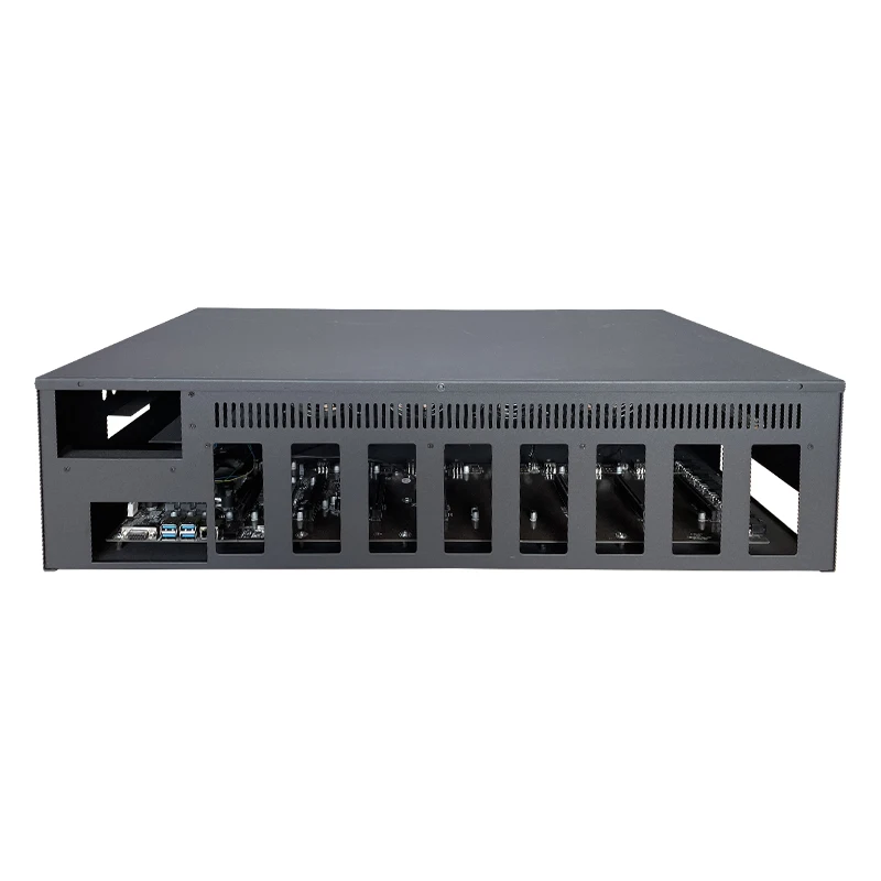 Promotional B85 motherboard platform 8 gpu rig frame heatsink complete rig 4GB Graphics Case