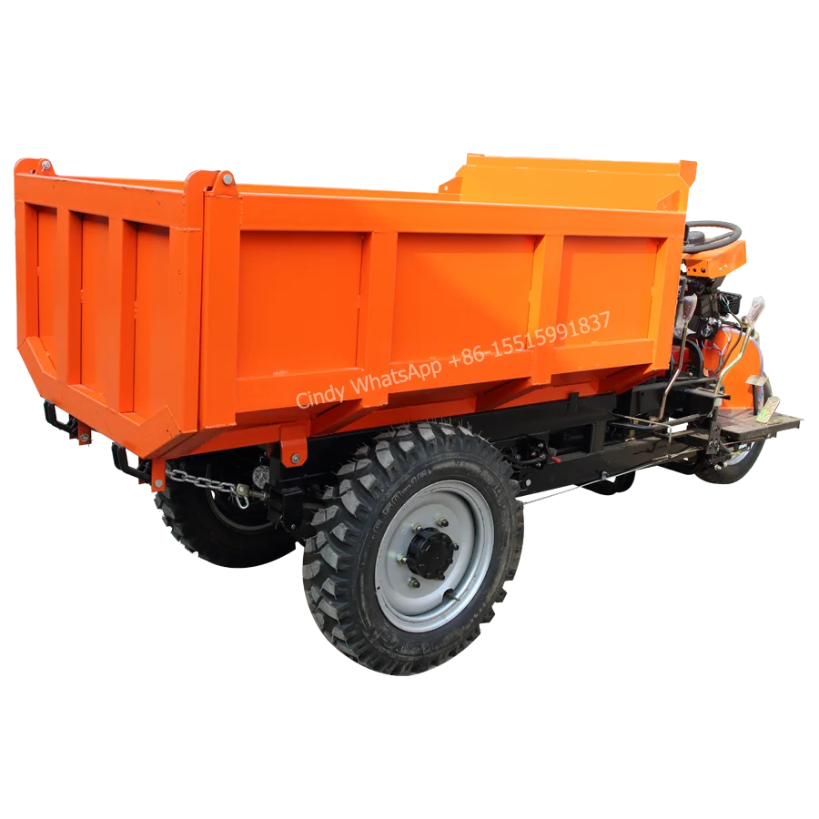 Hot selling in Peru mini dumper dump motorcycle/front end loader tractor/mini pick up truck