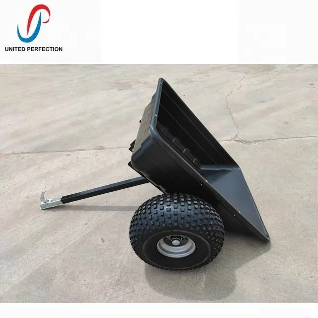 SEP EXPO 2021 Promotional 300L 10 Cuft Atv Tow Behind Trailer  Tractor Trailer 2 WHEEL DUMP TRAILER With Heavy Load