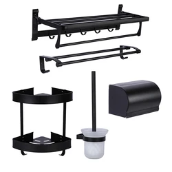Low MOQ bathroom accessories wall mounted rack organizer bathroom corner storage shelf