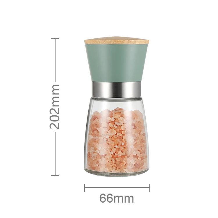 Wholesale Kitchenware Manual Colorful Plastic Ceramic Burr Dry Spice Grinder Salt and Pepper Grinder