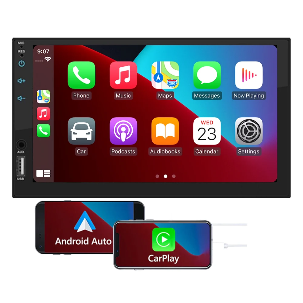 Universal 2din Double Din Navigation GP Universal 7 Inch Touch Screen Car Radio Player Car Audio with wireless carplay
