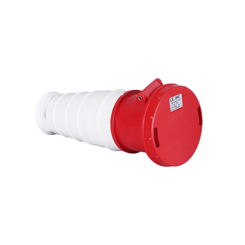 125A 5 Pin Waterproof Female Industrial Socket 3P+N+E Cable Power Connector