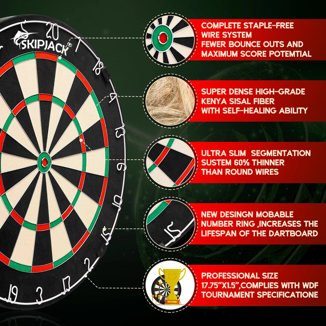 Flash sale agile dartskive metal steel sisal dartboard darts board for sports sets