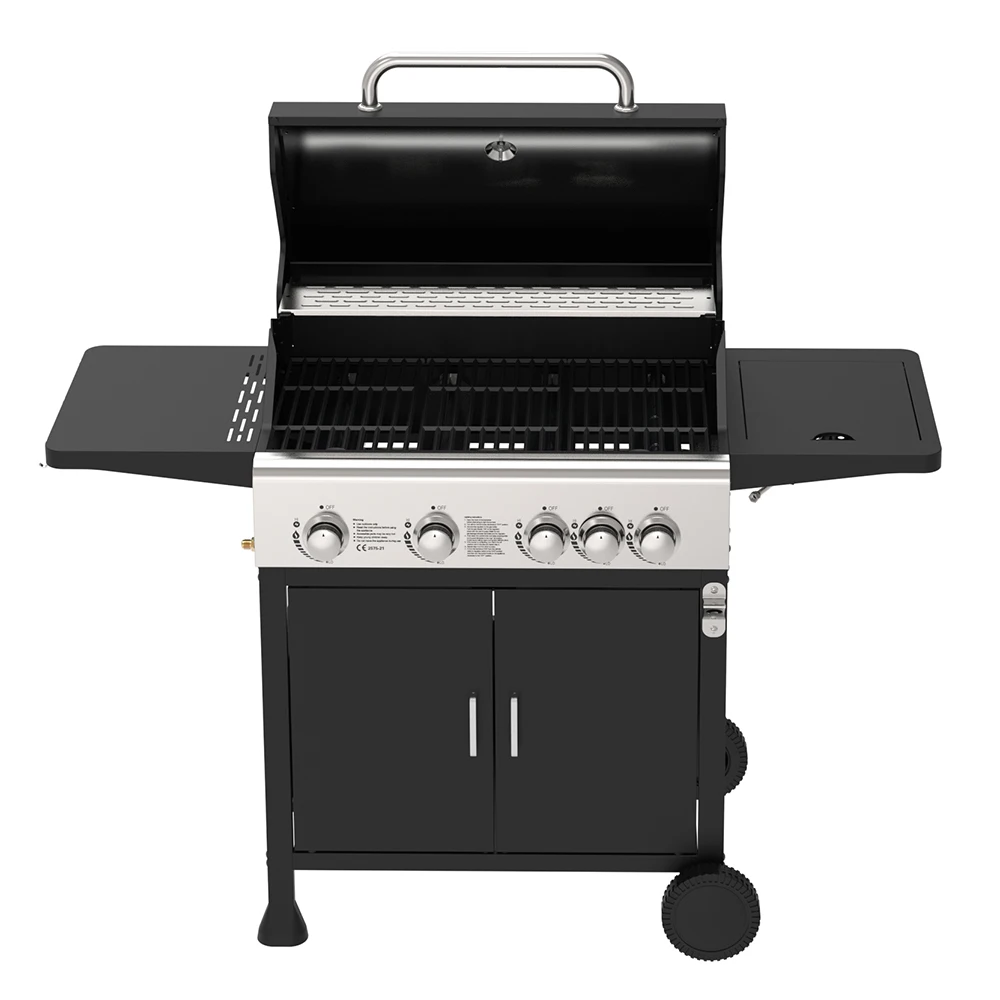 Customized Commercial Gas Oven Bbg Gas Smoker Machine Grill Gas Stove Trolley For Sale