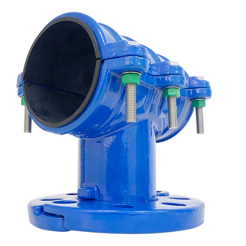 Factory direct supply Hot Selling  High Quality Ductile Iron  Pvc Pipe Fittings Tee Saddle Clamps Pipe split tee