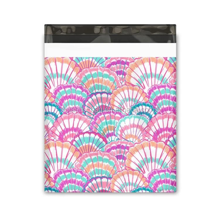 Wholesale Biodegradable 10x13 Tape Adhesive Courier Bag Poly Mailer Custom Printed Self Adhesive Shipping Envelope Pink 5 Days