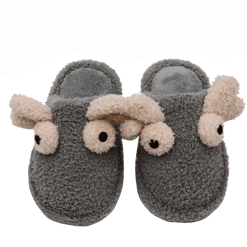Hot Selling Cute Soft Winter Warm Girls Toddler Slides Flat Slippers for Kids