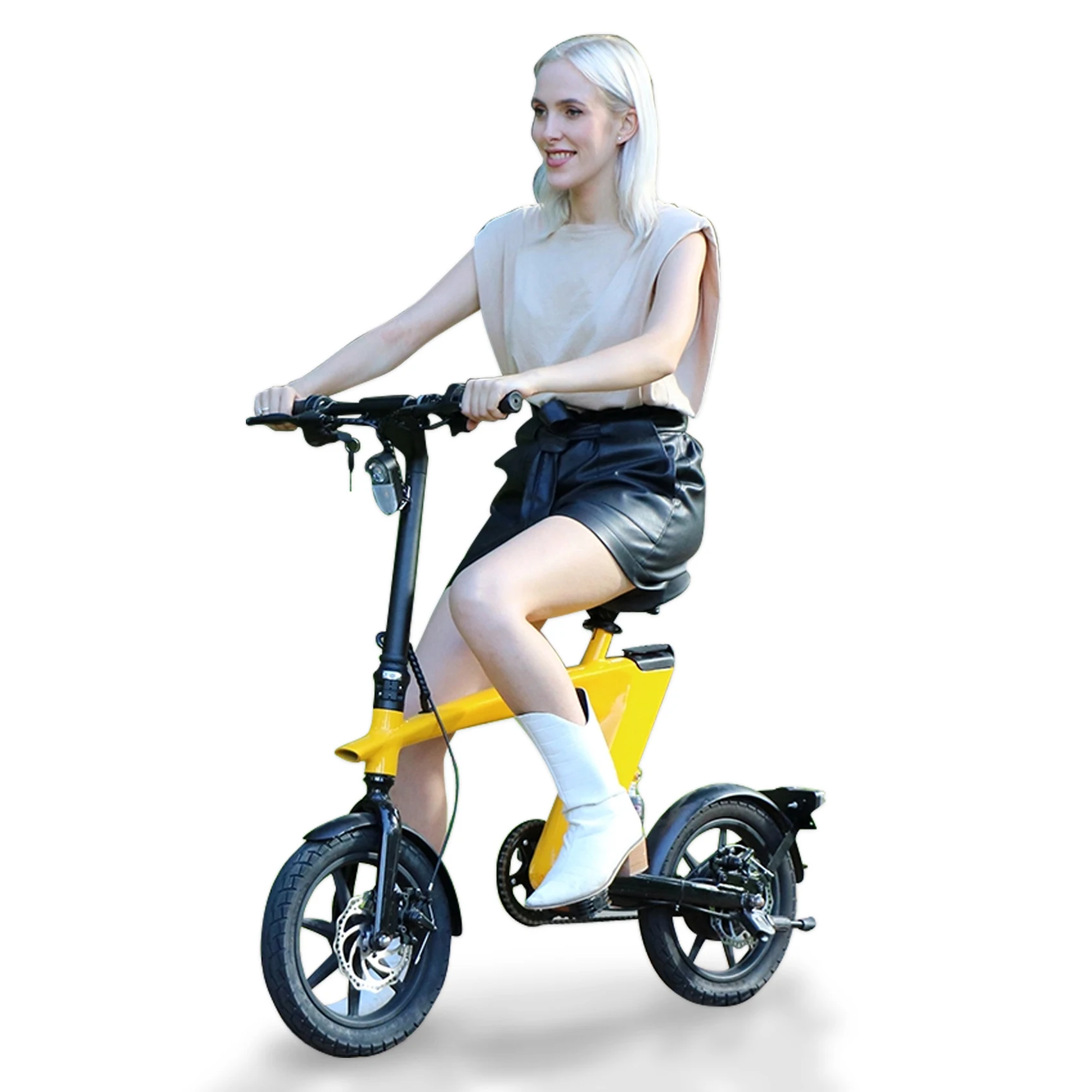 Citycoco Maximum speed 25KM/H  MAX 250W 36V 10Ah Foldable Mileage City Ebike Electric Bike 14 Inch Electric Bicycle Ebike