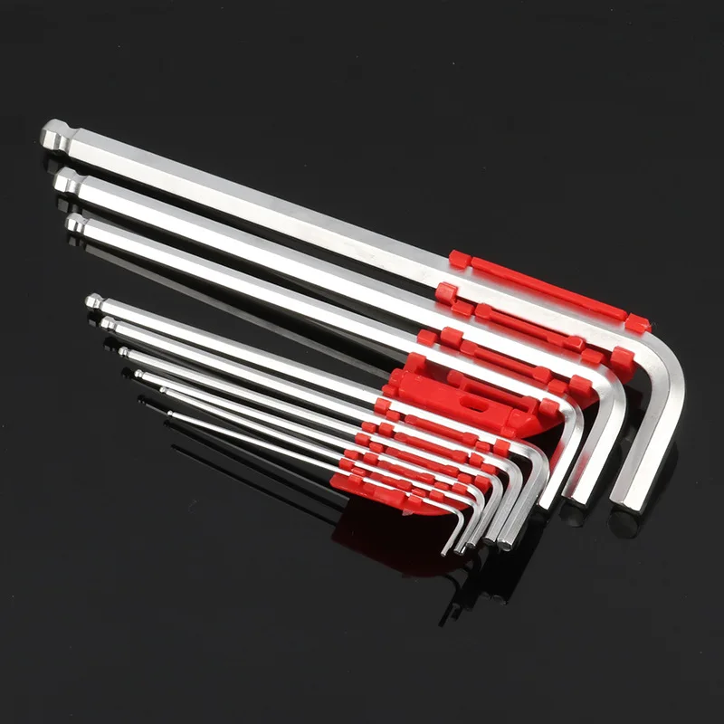 Ручной инструмент L-образный шаровой головки шестигранный ключ