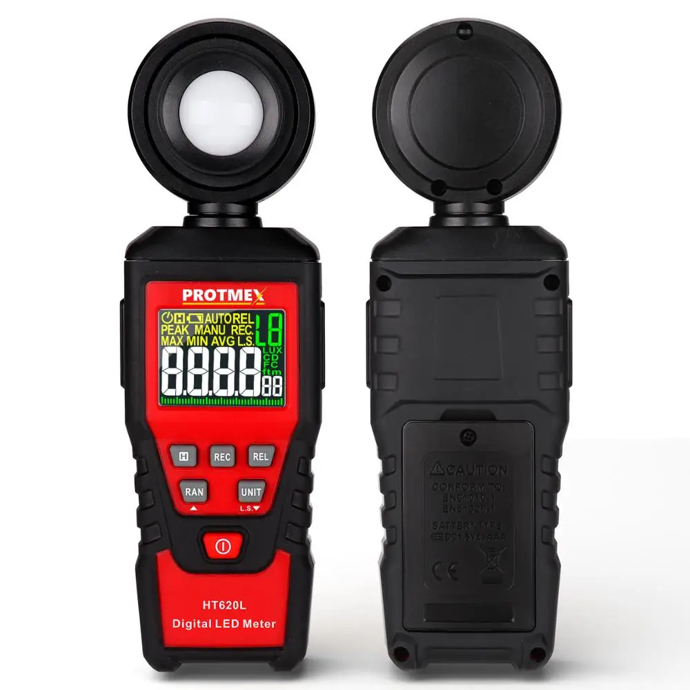Factory low price LED Intelligent Digital Luxmeter PT620L Photometer Luminometer tester