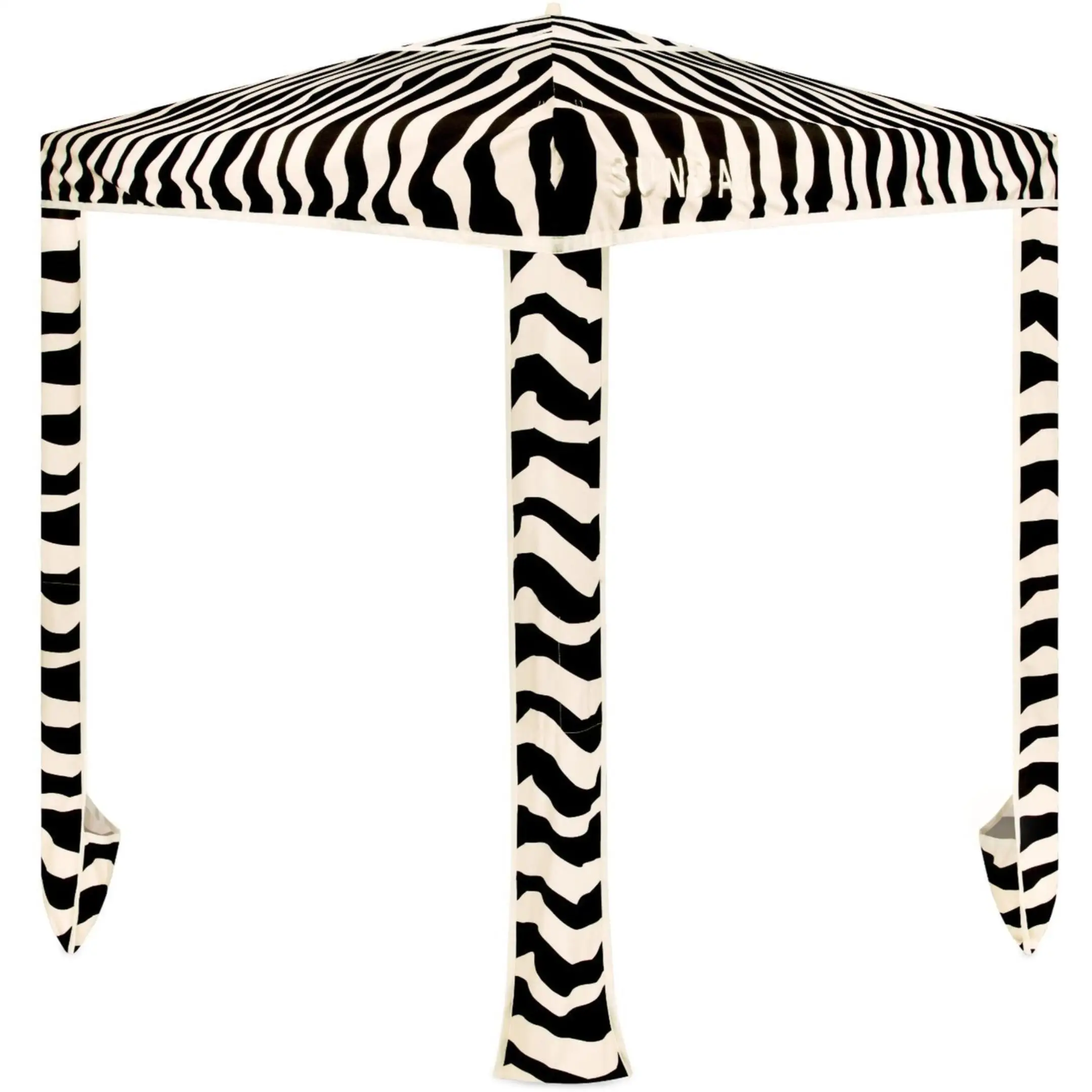 Custom Print Luxury Ultimate Outdoor Large Sun Shelter Umbrellas Portable Wooden Pole1.8m Morden Beach Cabana Tent for High Wind