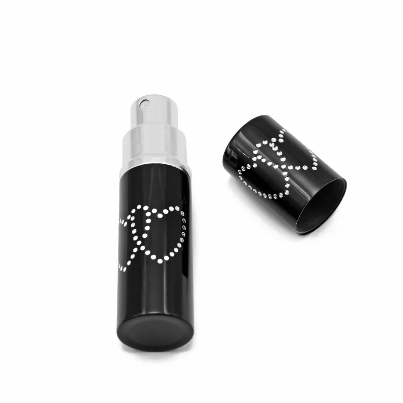 5ml Perfume Spray Bottle Portable Refillable Glass Bottle Empty Cosmetic Containers Travel Aluminum Perfume Atomizer