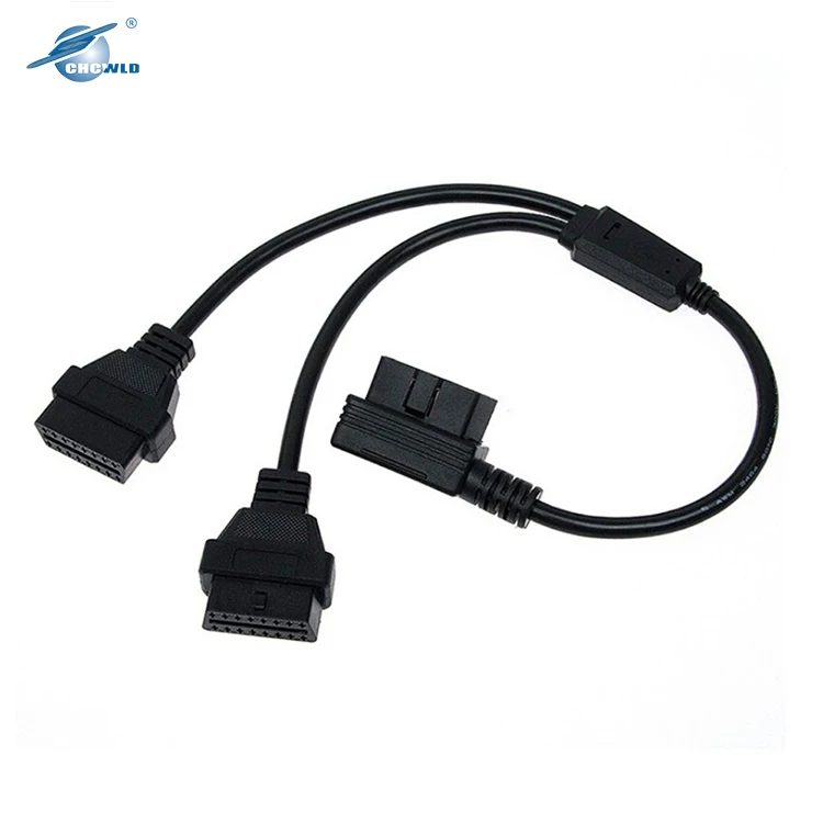 Customized OBD pulg cable 14 16 PIN male to female diagnostic for electrical wire harnss