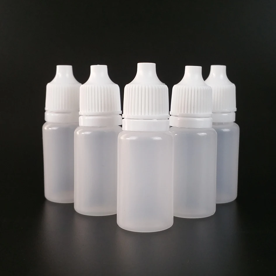 
free shipping 5ml 10ml 15ml 20ml 30ml eye dropper Bottle HDPE material Empty Plastic Squeezable Eye E Liquid Dropper bottles 