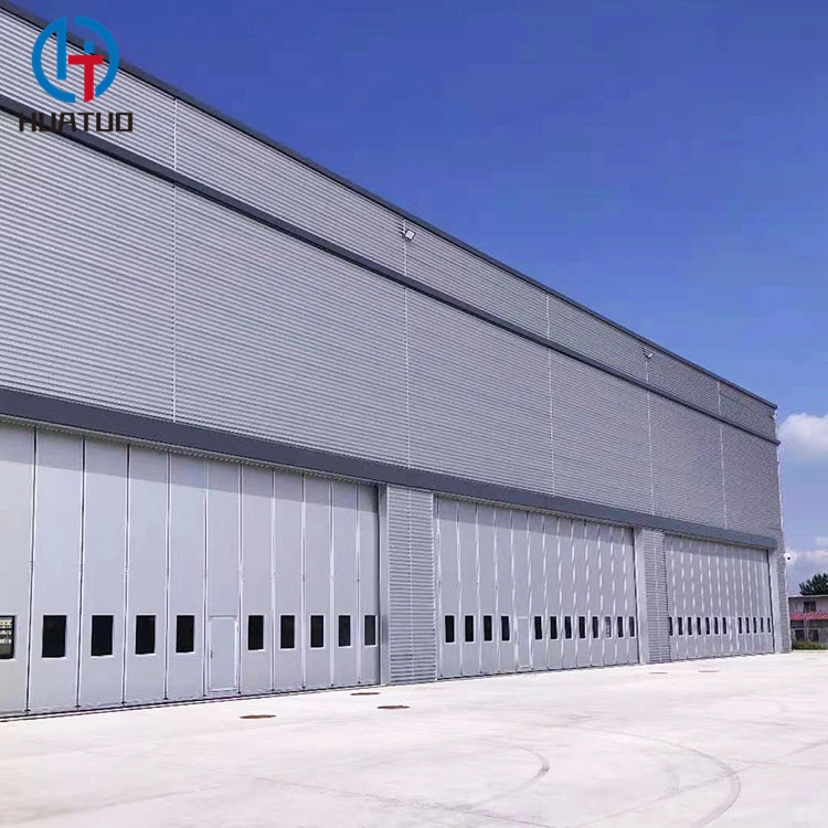 Apartment Prefab Steel Structure Insulated Storage Building Warehouse  Airport Hangar