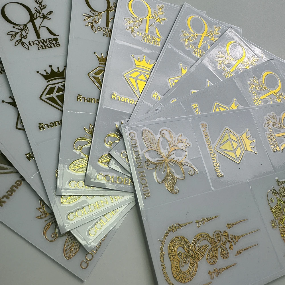 Gold Label Waterproof Uv Sticker Custom Label New product Nickel 3D Transfer Stickers