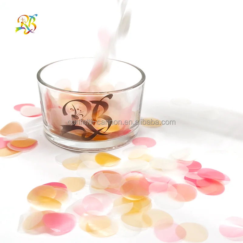 China Factory Supply round rice paper confetti gold confetti paper bulk paper confetti