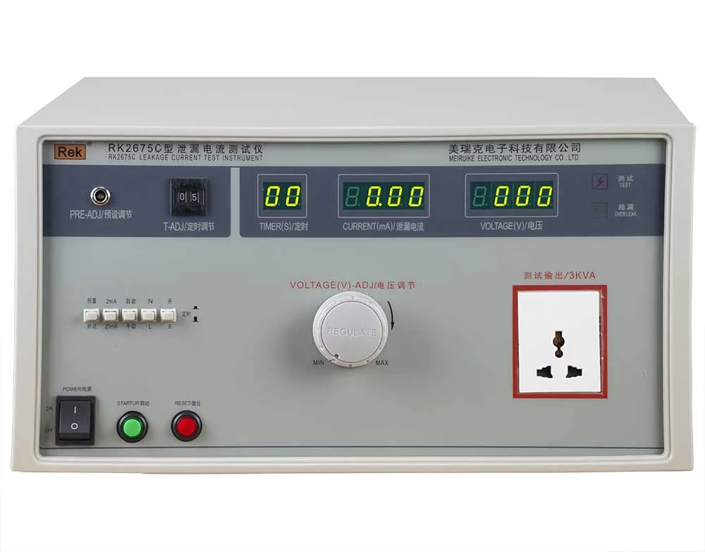 Rek RK2675C Transformer Capacity 2000VA DC Leakage Current Sensor 250V 20mA Leakage Current Clamp