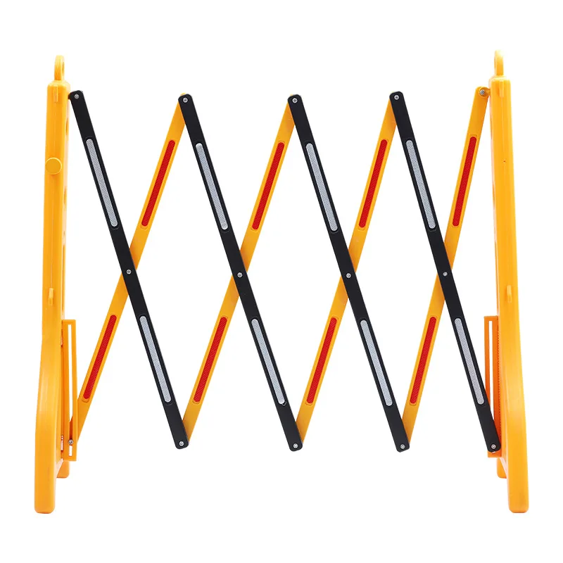 Plastic retractable municipal guardrail folding construction isolation belt guardrail temporary movable traffic fence