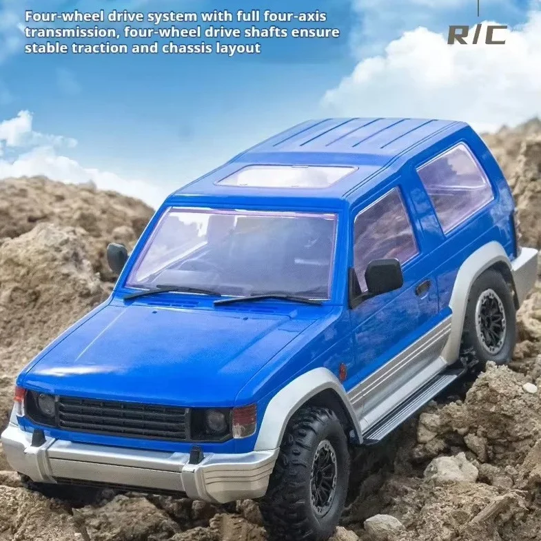 1:14 в масштабе LD1297 4WD пульт дистанционного управления для скалолазания автомобиль RC пикап Pajero с металлическим приводным валом CVD светодиодные фонари всех ландшафтов