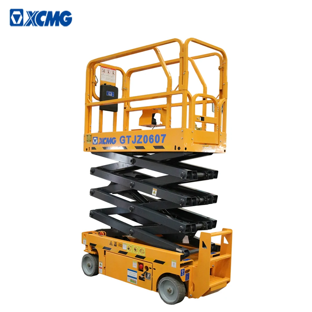 XCMG самоходный ножничный подъемник 6 м GTJZ0607 б/у электрическая небольшая воздушная Рабочая платформа для