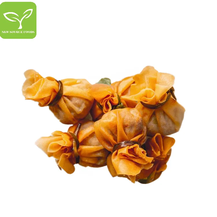 Frozen Fried Money Bag Frozen Wheaten Food Convenient And Ready to Eat Halal and Kosher certificate