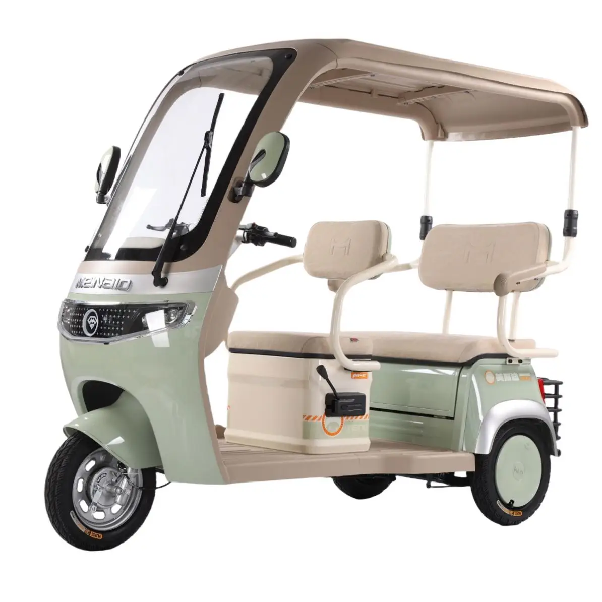 Luxury 3 Wheels Electric Tricycles Waterproof  Handle Electric Tricycle for Adult with roof