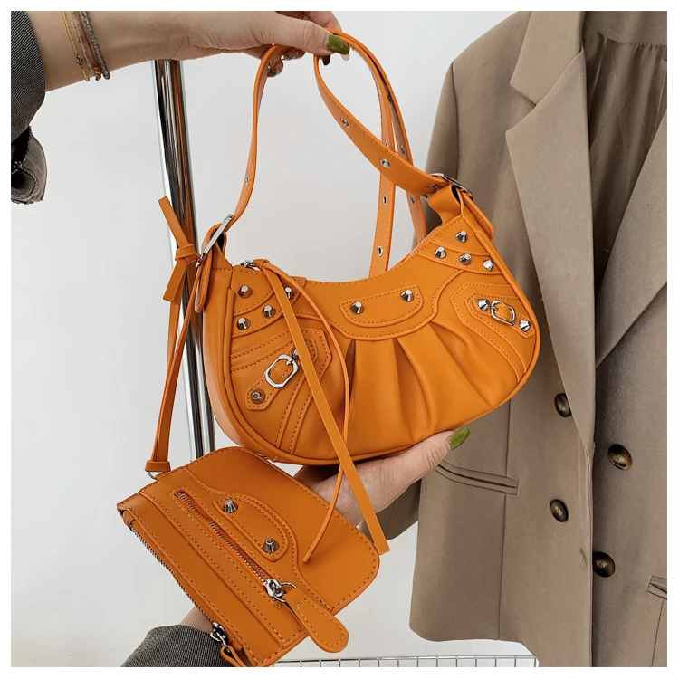 2022 Hot selling summer new arrivals rivet fashion luxury purse trendy candy cute women purse handbag