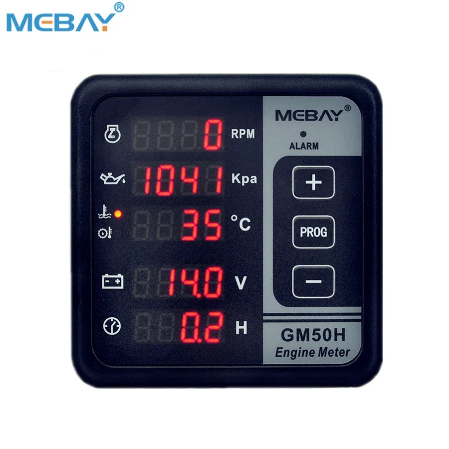  Mebay панель двигателя GM50HR 6 в 1 Тахометр Температура