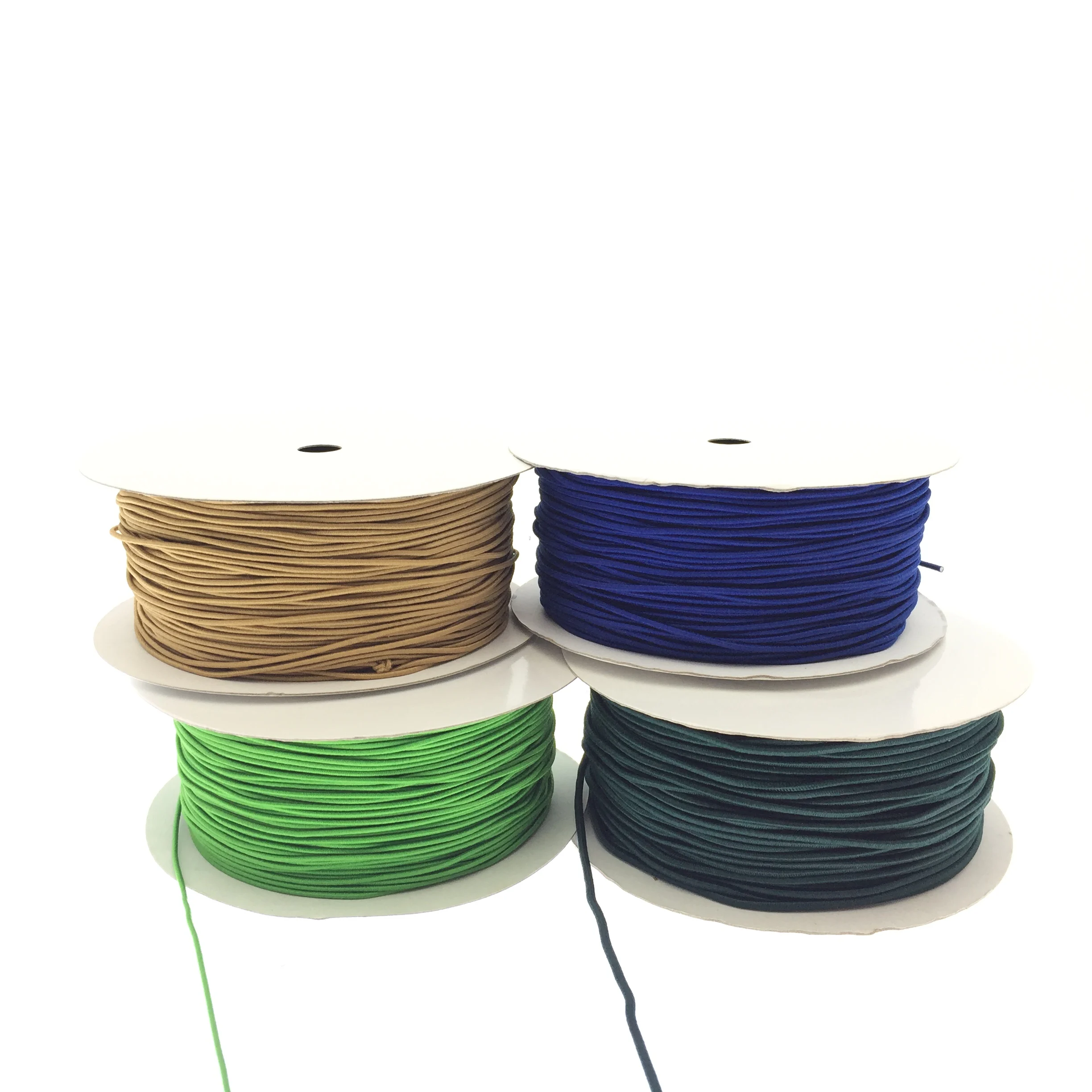 Fancy 1.7Mm Dia Round Packaging Rope Matte Elastic Cord For Gift Wrap