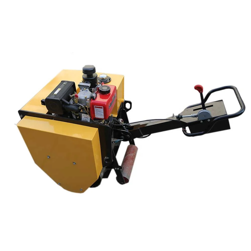 Gasoline Engine Single Double Drum New Vibration Small Mini Road Roller Machine Compactor Price