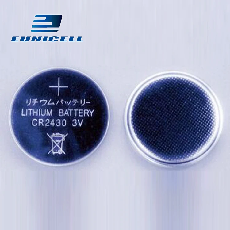 High quality 3V CR2430 Lithium battery & Button cell batteries with PCB pins tabs