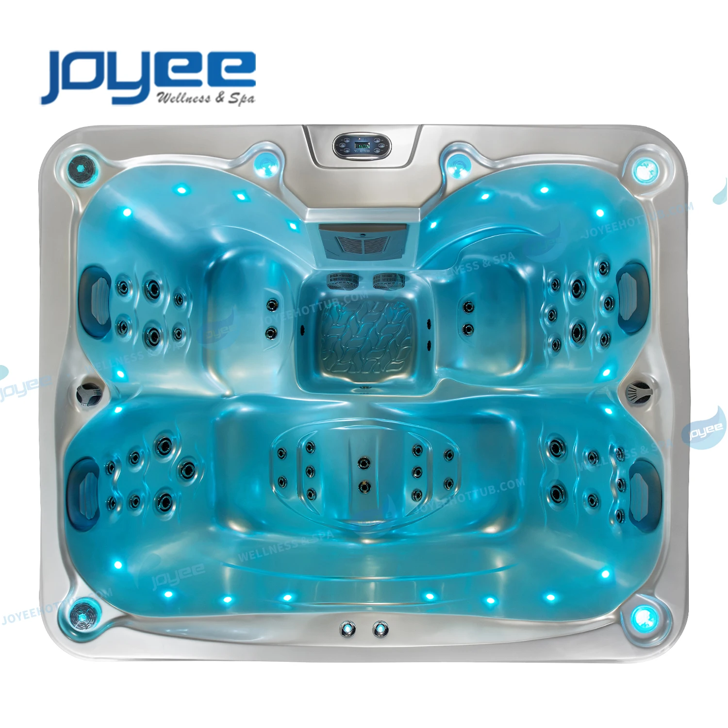 JOYEE Outdoor Acrylic Hot Tub Whirlpool hot tub heat pump 4 Persons hot tub Acrylic USA Style Balboa Whirlpool