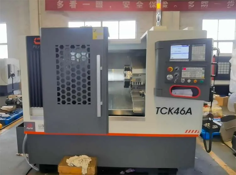 TCK46A High Speed Taiwan Linear Rail Slant Bed CNC Lathe Machine