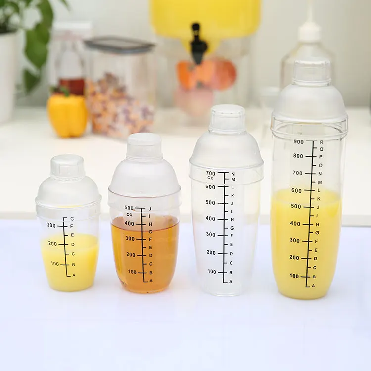 China Wholesale Cocktail Shaker Set Plastic Cocktail Shaker