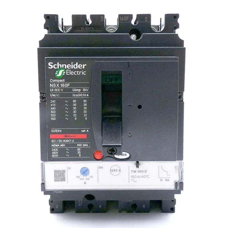 Circuit Breaker LV430630 Circuit Breaker Wenzhou Manufacturer Merlin Gerin 3 Pole NSX160F 160A Molded Case Circuit Breaker